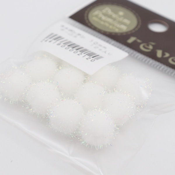 ラメボンテン 10mm 12個入 | 手芸センタードリーム公式通販サイト