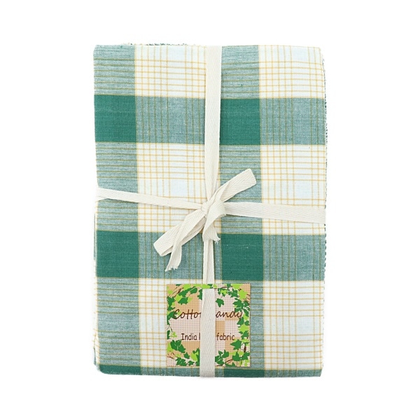 処分価格】生地 インド先染めチェック 【1.5mカットクロス】 1317-1