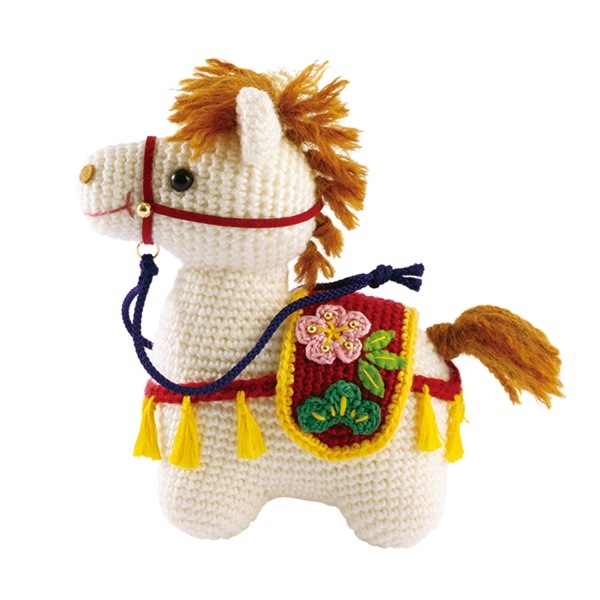 オリムパス 干支キット 午 幸運の飾り馬 編みぐるみ MK-98 | 手芸