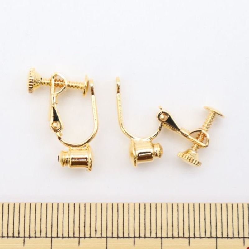 ネジイヤリング コンバータ ゴールド色 19mm 2個入 D-74-G | 手芸