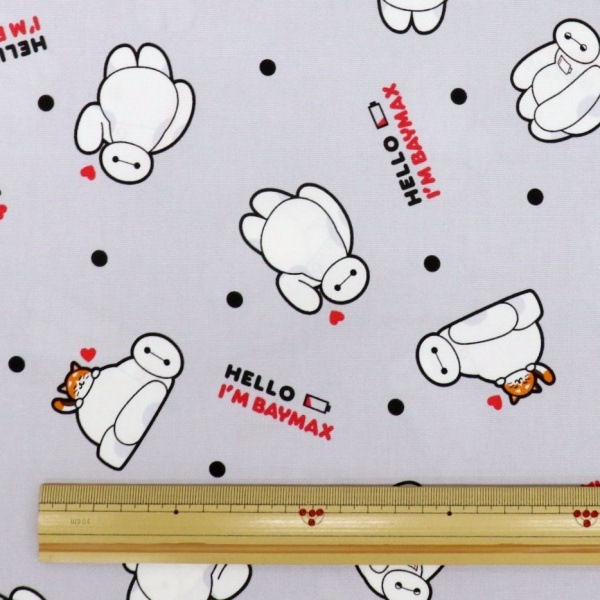 生地 2026 ディズニー BTS ベイマックス 総柄 オックス GR-1158-1A