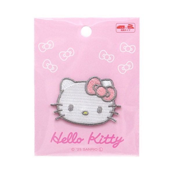 ハローキティ ワッペン シール＆アイロン両用タイプ KT ピンク RIO