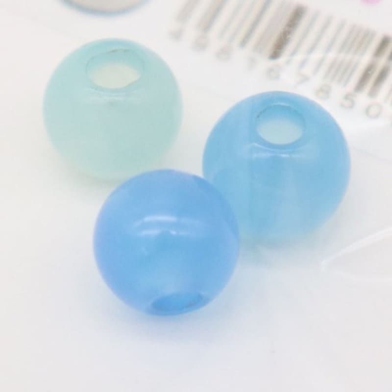 ビーズ 天然石 8mm 大穴 3個入 HC0831B ブルーメノウ | 手芸センター