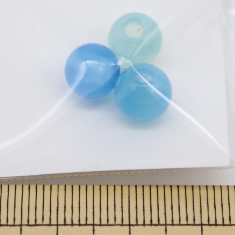 ビーズ 天然石 8mm 大穴 3個入 HC0831B ブルーメノウ | 手芸センター