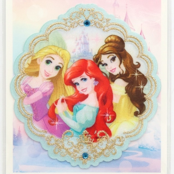 ディズニー 2WAYワッペン プリンセス ワッペン大 エメラルド D01Y2133