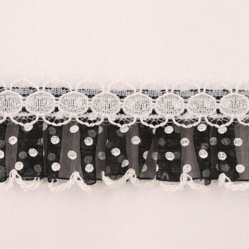 ドットフリルレース 30mm幅（50cm単位） | 手芸センタードリーム公式