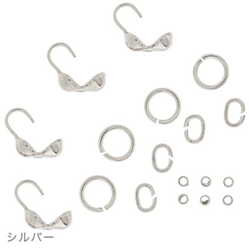 MIYUKI 小物パーツセット シルバー色 1組入 K4525//S | 手芸
