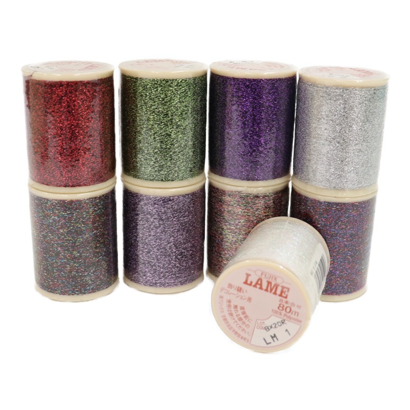 ラメ 飾り縫い デコレーション用 8本合せ 80m | 手芸センター