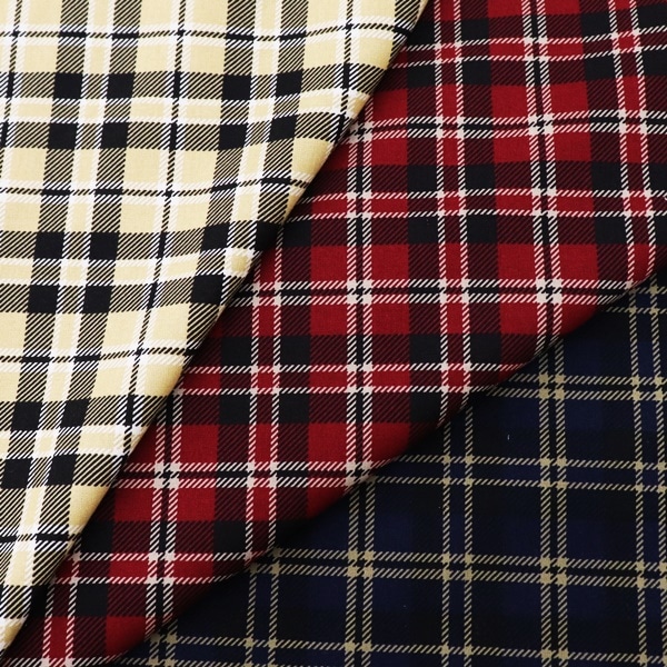 生地 シーチングプリント タータンチェック柄 DR11560-2 | 手芸