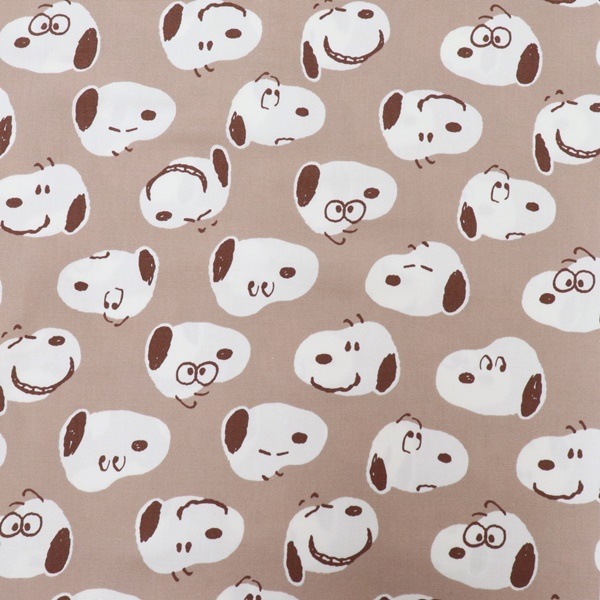 生地 ピーナッツ スヌーピー ビッグフェイス柄 G3708 | 手芸センター