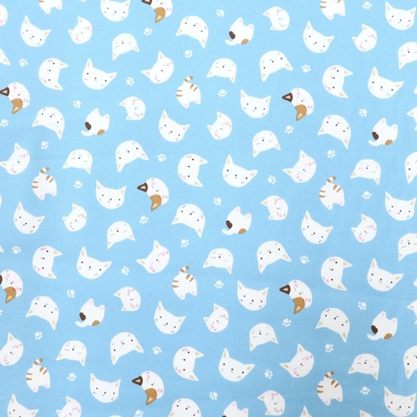 生地 オックスプリント 2024 入園入学 ネコ柄 DR2309-3 | 手芸