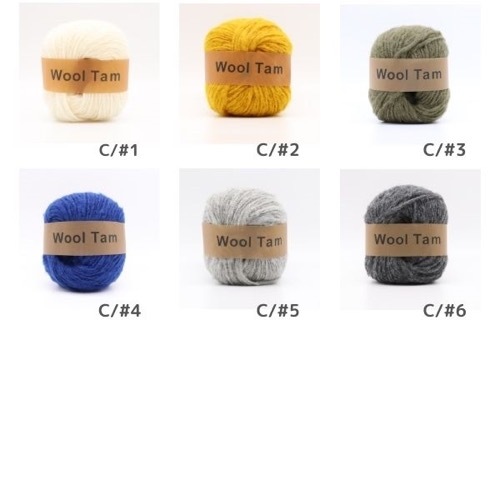 ダルマ　ウールタム　Wool Tam8個セット ウールタム ダルマ KN 毛糸 編み物 極太 ブラッシュウール