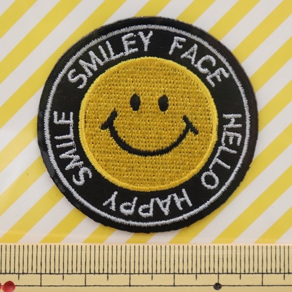 シール＆アイロン接着ワッペン マークスマイリー SMI-06 | 手芸