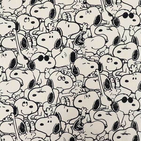 スヌーピー柄アンティーク生地 生地 布 SNOOPY スヌーピー PEANUTS 75周年 クラシック OW