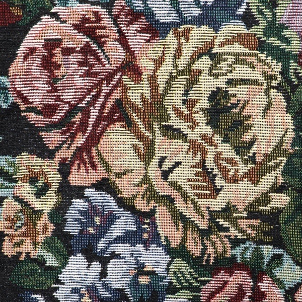 【美品】 定価５万 クレモナ Cremona ブリーフケース ゴブラン 花柄×黒 花柄×黒 定価５万 【美品】 ゴブラン ブリーフケース クレモナ Cremona