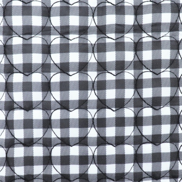生地 チェックハート【キルト】【50cmカットクロス】 TF-85CDR | 手芸
