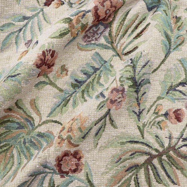 30%OFFセール価格】生地 ゴブラン 植物柄 【1.5mカットクロス】 (2023