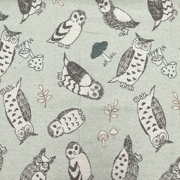 30%OFFセール価格】生地 ゴブラン フクロウ柄 【1.5mカットクロス