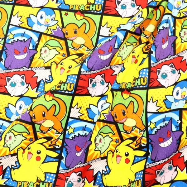 生地 ポケモン コミック柄 オックス マルチ G-6232D-1A | 手芸センター