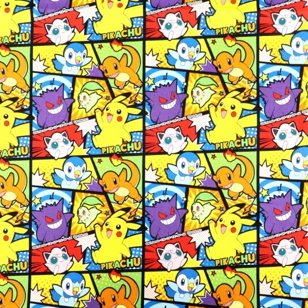 生地 ポケモン コミック柄 オックス マルチ G-6232D-1A | 手芸センター