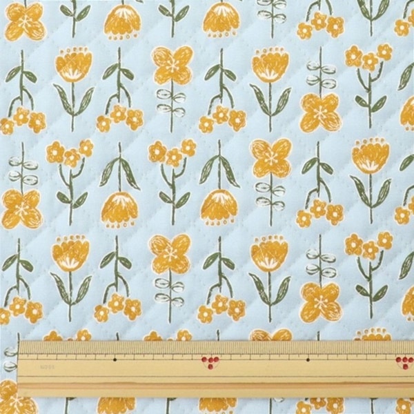 生地 オックスプリント 【キルト】 2024 入園入学 花柄 DR2309Q-4