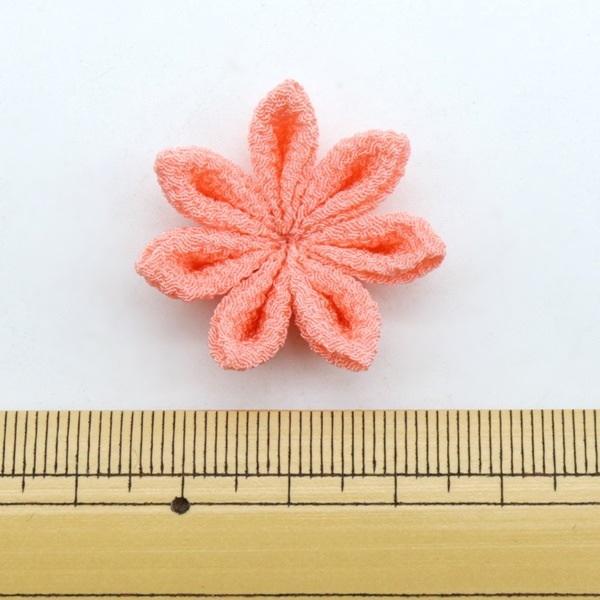 つまみ細工パーツ（naaa②） つまみ細工完成パーツ irohana 単品 剣つまみのお花 2個入 IH-7