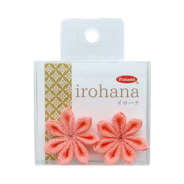 つまみ細工完成パーツ irohana 単品 剣つまみのお花 2個入 IH-7