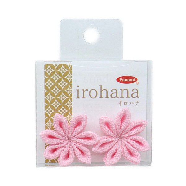 つまみ細工パーツ（nagomi様②） つまみ細工完成パーツ irohana 単品 剣つまみのお花 2個入 IH-7