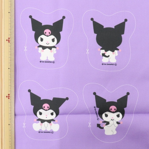 生地 クロミ オックス パープル 【1パネルカットクロス 約109×100cm