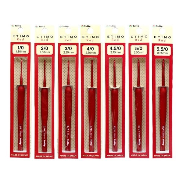 ETIMO Red エティモ レッド クッショングリップ付き かぎ針 TED-010