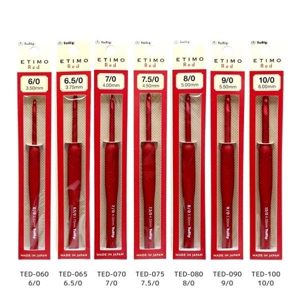 ETIMO Red エティモ レッド クッショングリップ付き かぎ針 TED-010