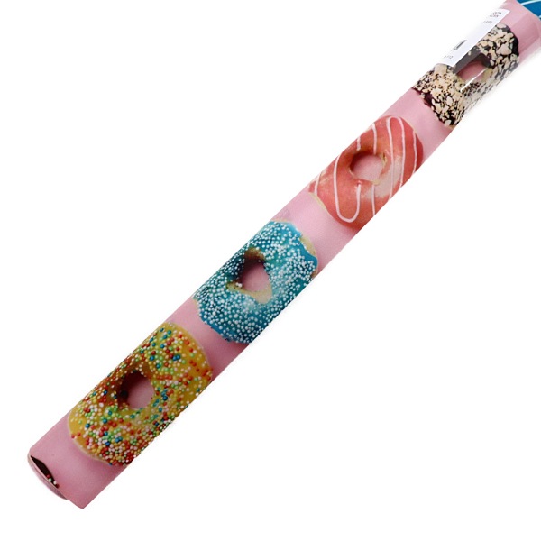 生地 撥水ポリエステルオックスPT ドーナツ柄 【70×100cmカットクロス