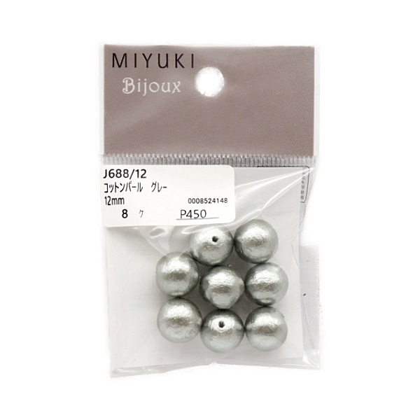 MIYUKI Bijoux ���åȥ�ѡ��� 12mm 8���� ���졼 J688/12