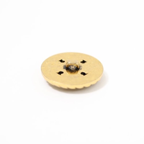 ボタン 透かし模様 ブラックゴールド 25mm 1個入 | 手芸センター