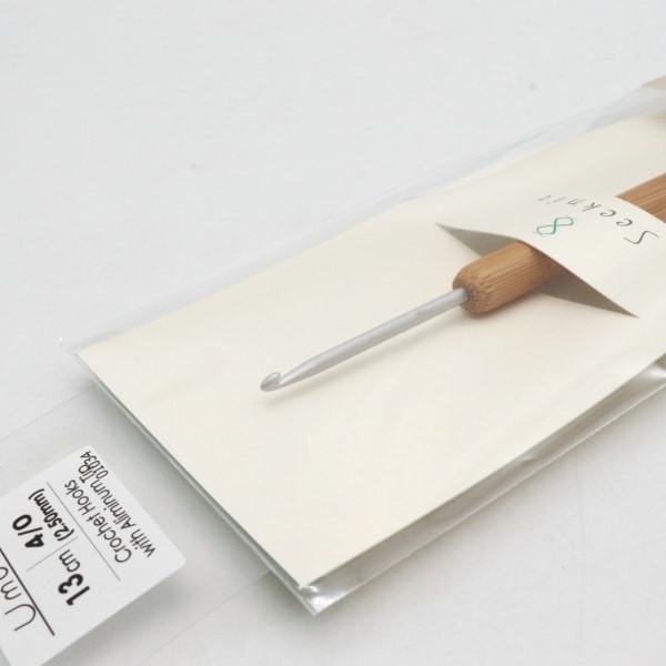 Seeknit Umber 柄付 軽金 片かぎ針 13cm 4/0 (2.50mm) | 手芸センター