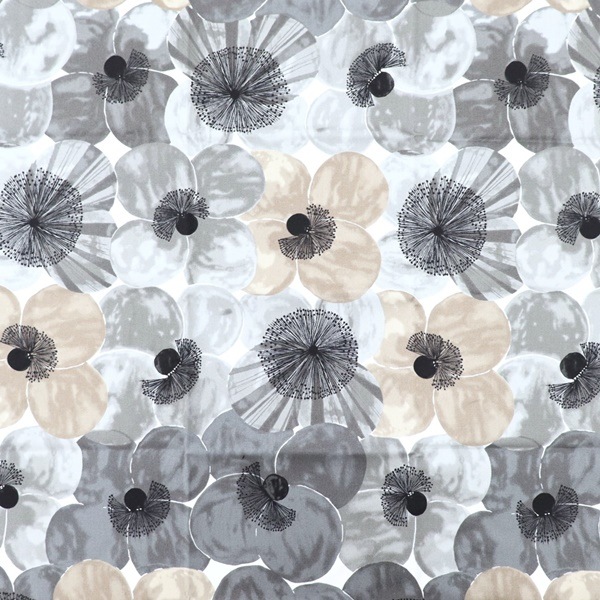 生地 上野リチ -L.RIX Fantasy- オックスプリント ポピー柄 【50cm