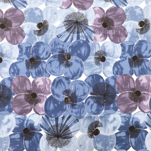 生地 上野リチ -L.RIX Fantasy- オックスプリント ポピー柄 【50cm