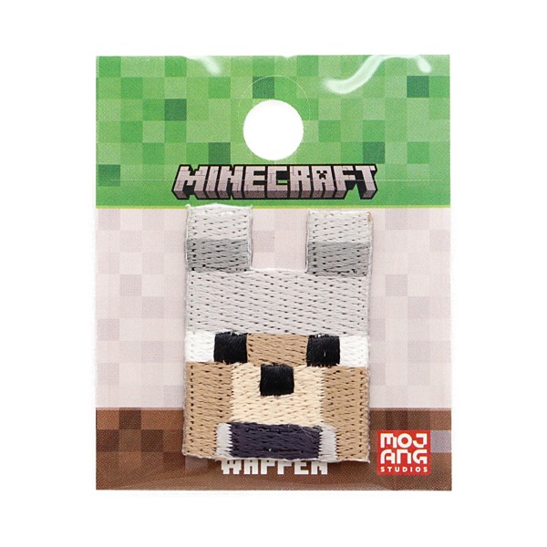 MINECRAFT ワッペン シール/アイロン両用タイプ WOLF シールW MYS006