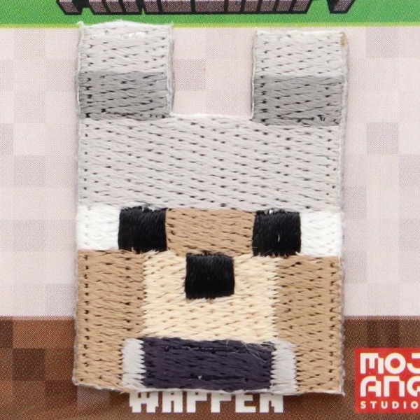 MINECRAFT ワッペン シール/アイロン両用タイプ WOLF シールW MYS006
