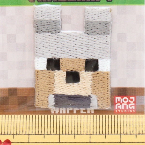 MINECRAFT ワッペン シール/アイロン両用タイプ WOLF シールW MYS006