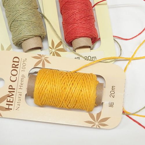 ヘンプ糸玉　5セット★送料込 ヘンプ糸麻紐 約20g No.536-006C 3玉セット ネパール製おまとめ可