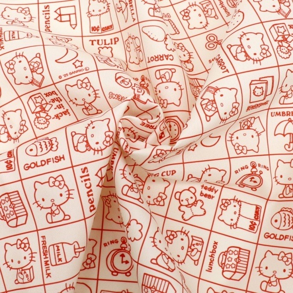 3520ハローキティチューリップ柄美容室カットクロス リバティ・ファブリックス,カットクロス,2024年秋冬コレクション