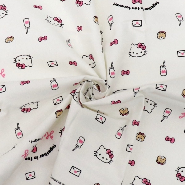 生地 サンリオオックス ハローキティふんわり柄 【50cmカットクロス