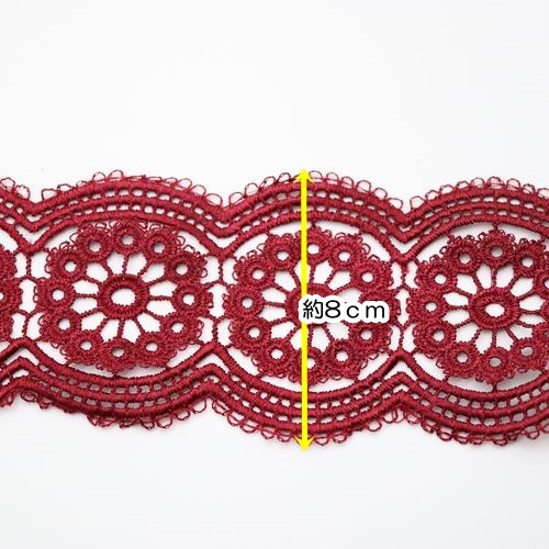 もつさま専用レース12点 綿ギャザーレース（MO57） 約6.8cm幅 1.白 オカダヤ(okadaya) 布