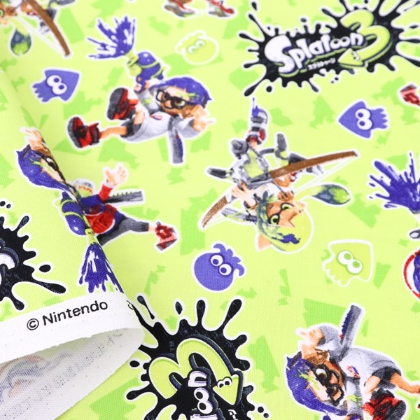 生地 2023 入園入学 キャラ オックスプリント スプラトゥーン3