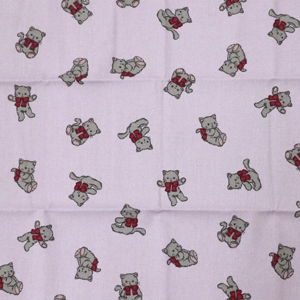 生地 ミルクラテ milk latte シーチング ねこちゃん柄 【50cm