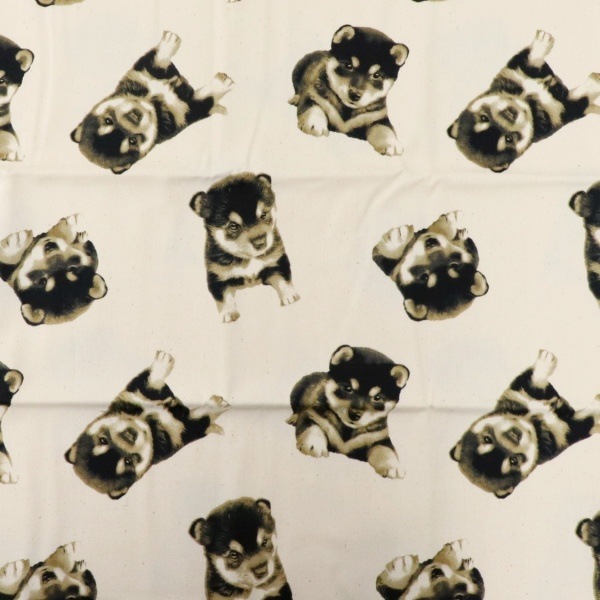 生地 オックスプリント いぬ柄 【50cmカットクロス】 38133-2