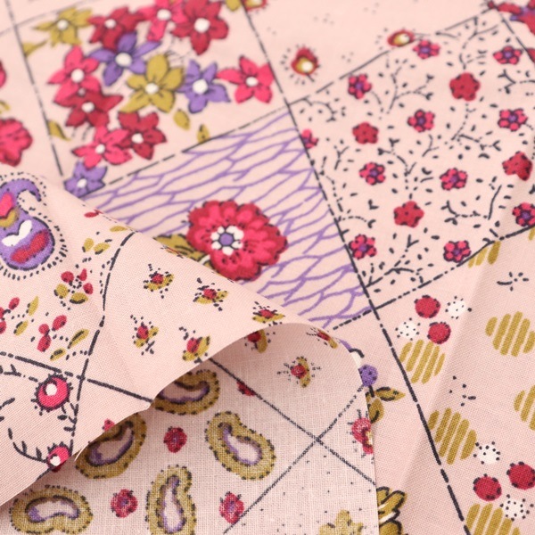 生地 ソレイアード SOULEIADO ヴィンテージフィール デジレ ピンク