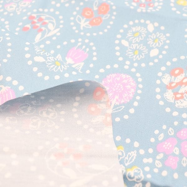 生地 Kippisオックス クサクッカ/夏の花柄 【50cmカットクロス