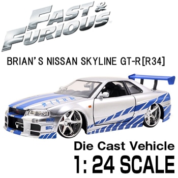 磻ɥԡ ߥ˥1/24 㥹 Brian's NISSAN SKYLINE GT-R[R34]/97158Jadatoys